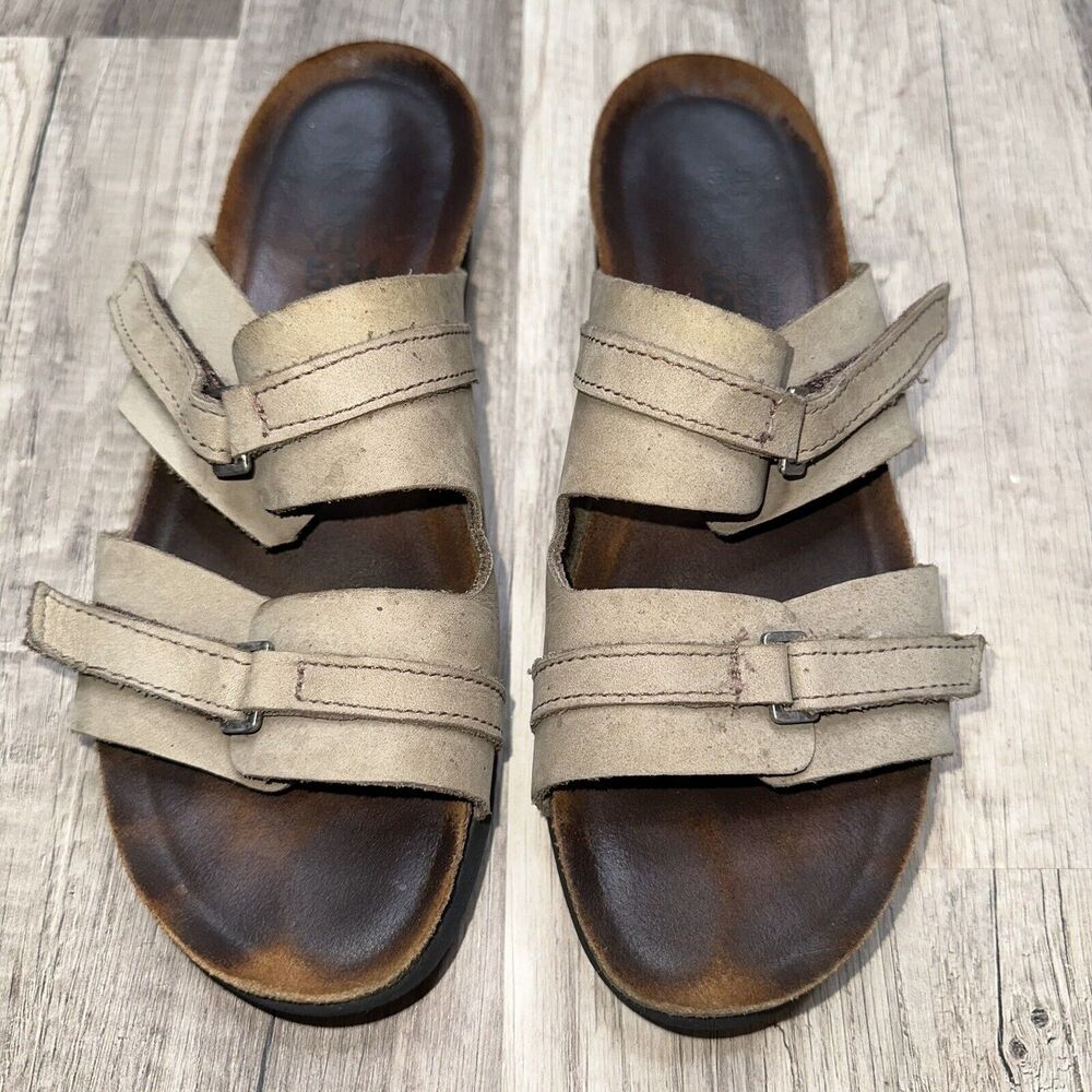 Naot Women’s Carly Nubuck Leather Two Strap Wedge Slide Sandal EUR 39 US 8 - Picture 3 of 4